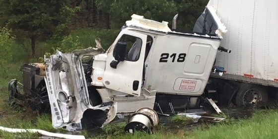 tractor trailer crash